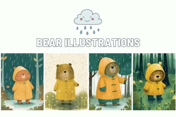 Download Bear Illustrations - Bear illustration Collection
