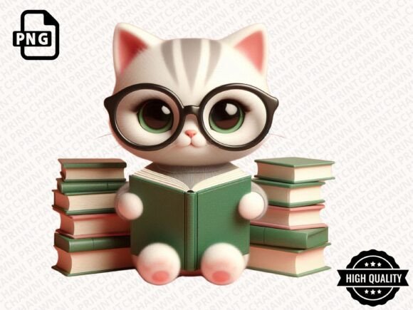 Download Cute Animal Reading Book Clipart PNG - Animal reading book Collection