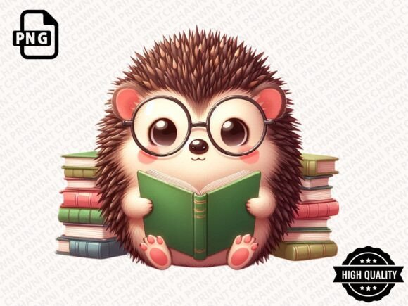 Download Cute Animal Reading Book Clipart PNG - Animal reading book Collection