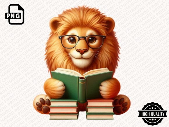Download Cute Animal Reading Book Clipart PNG - Animal reading book Collection