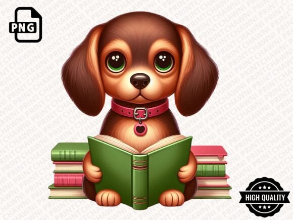 Download Cute Animal Reading Book Clipart PNG - Animal reading book Collection